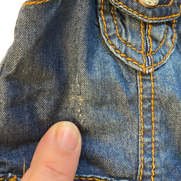 Mexx 6-9 Months Baby Girl cowgirl dress with tiered ruffles - Picture 2 of 8